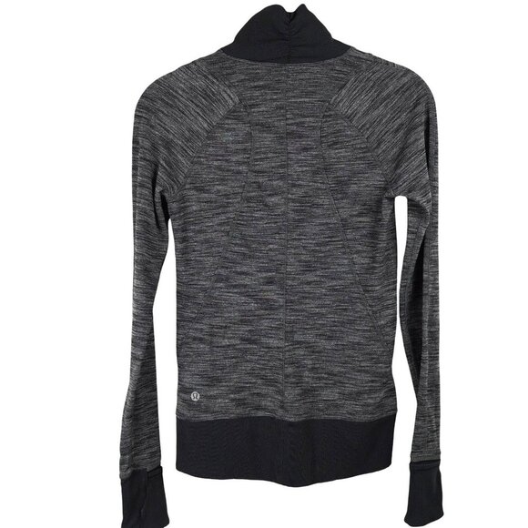 Lululemon It's Rulu 1/4 Zip Pullover Heather Gray‎ Size 4 - Picture 5 of 10